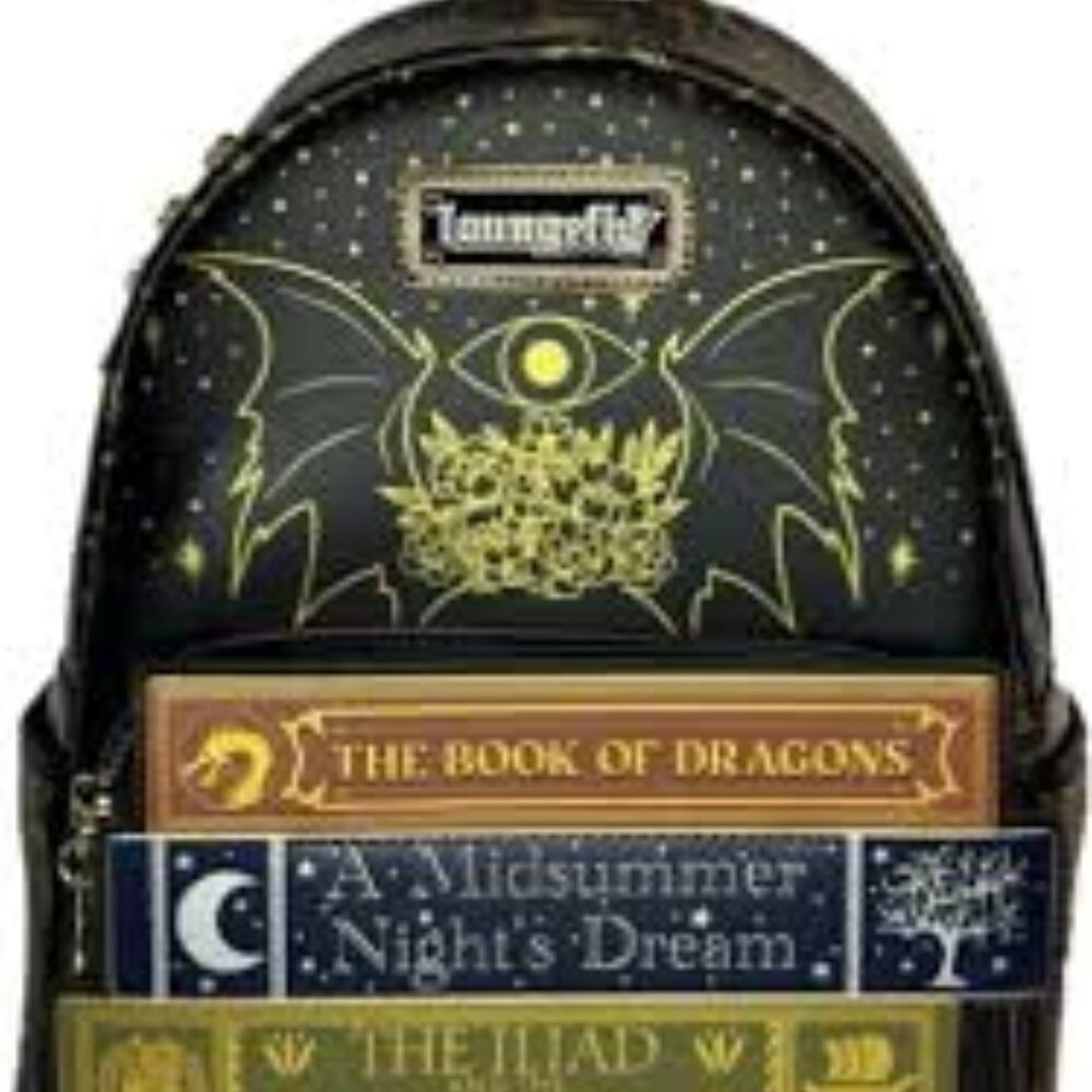 New with Tags Hard Tag Loungefly Literature Fantasy Books Mini Backpack